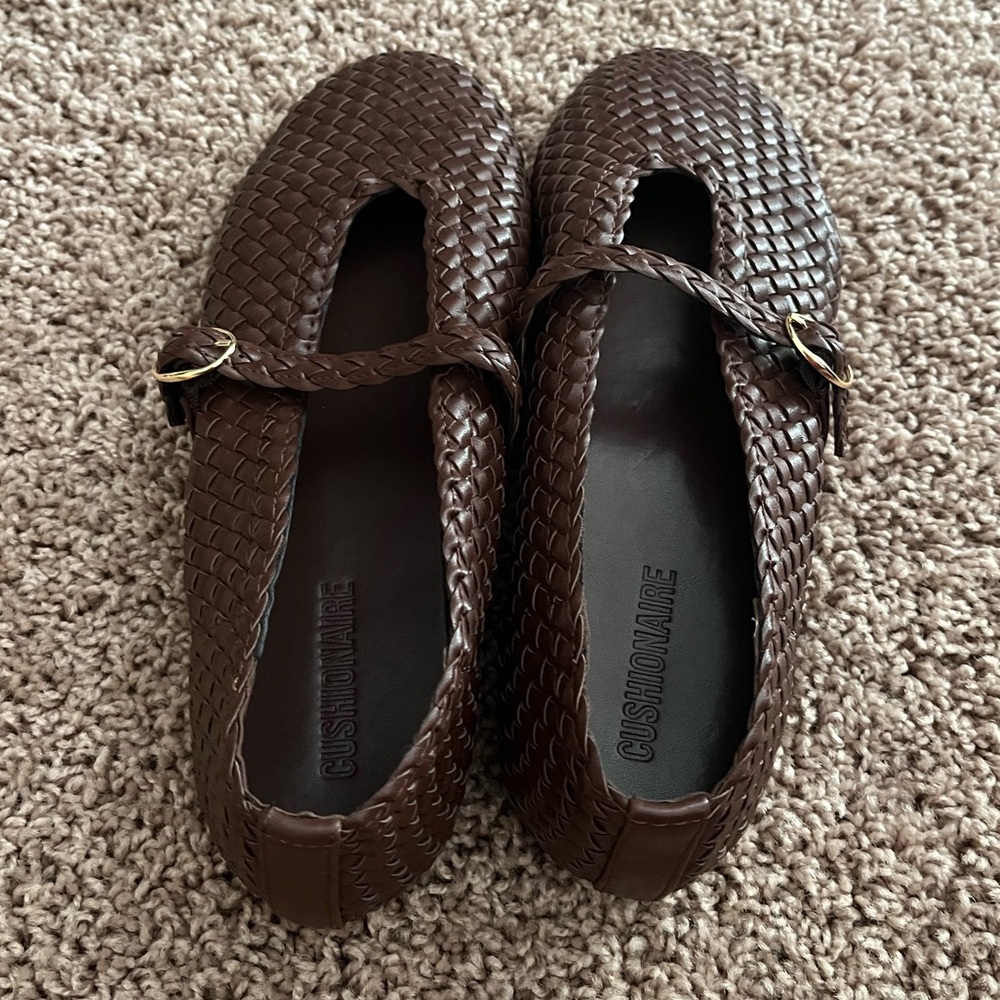 NWOT Cushionaire Bistro woven Mary Jane flats - Picture 4 of 7